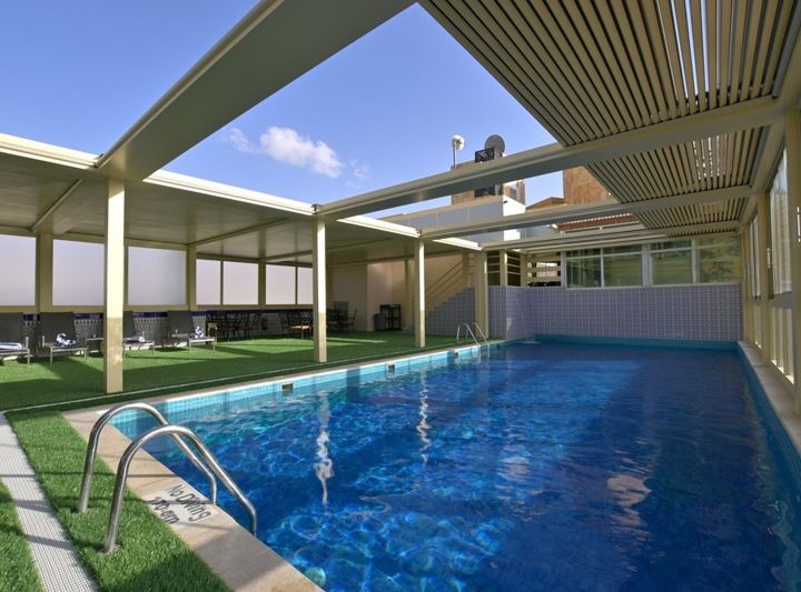 Rooftop pool at the Petra Moon Hotel